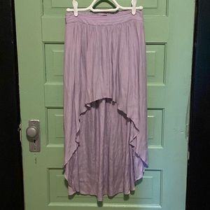 Aritzia Kokomio XS Lavender high low skirt